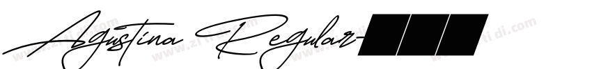 Agustina Regular字体转换